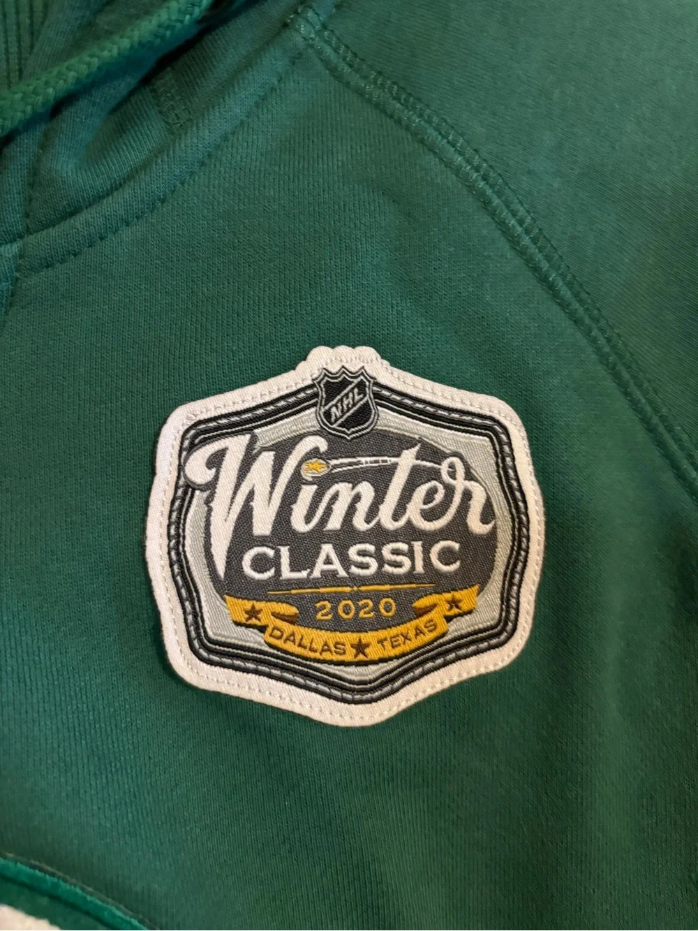 NHL Green Dallas Stars Crewneck Pullover Hoodie